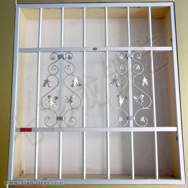 嵌入式帶花件不銹鋼護(hù)窗