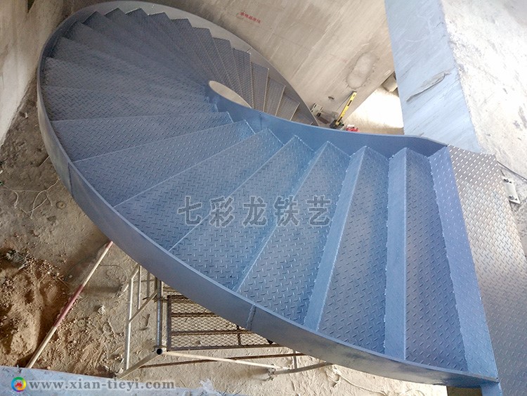 靖邊鋼結(jié)構(gòu)板式圓弧樓梯