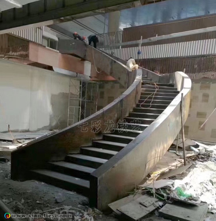 長治市箱型梁弧形樓梯