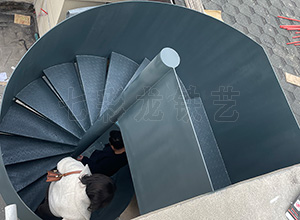 西安恒大御龍灣中柱高欄鋼構(gòu)旋梯